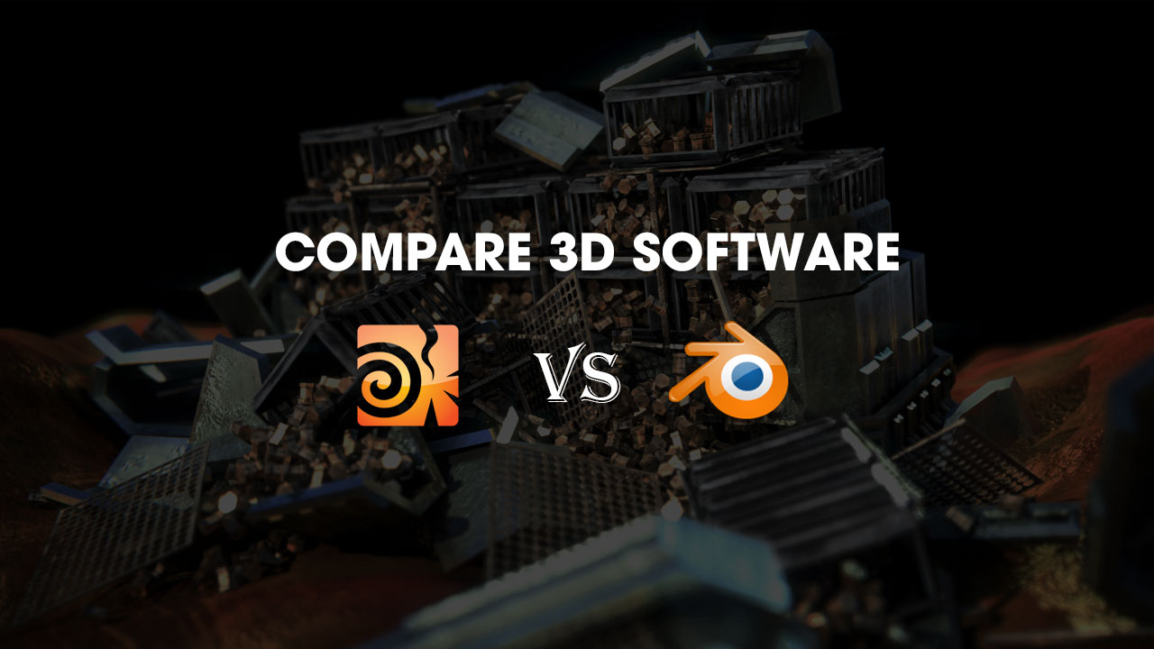 Compere 3D software: Houdini vs Blender