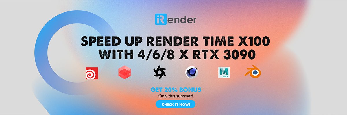 iRender Farm render faster rendering VFXRendering
