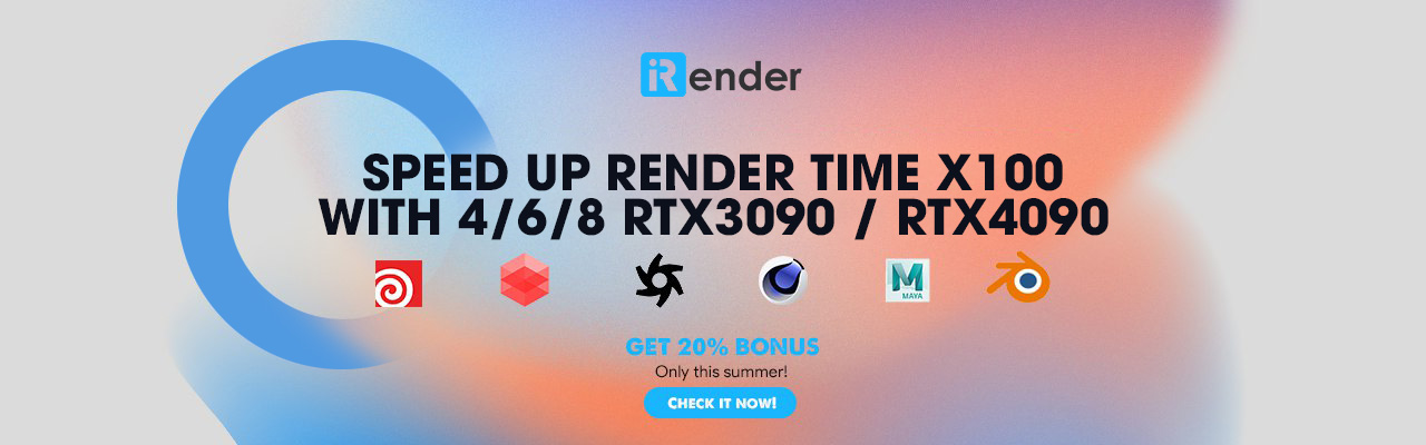 Speed up rendering with iRender - Bonus 20%