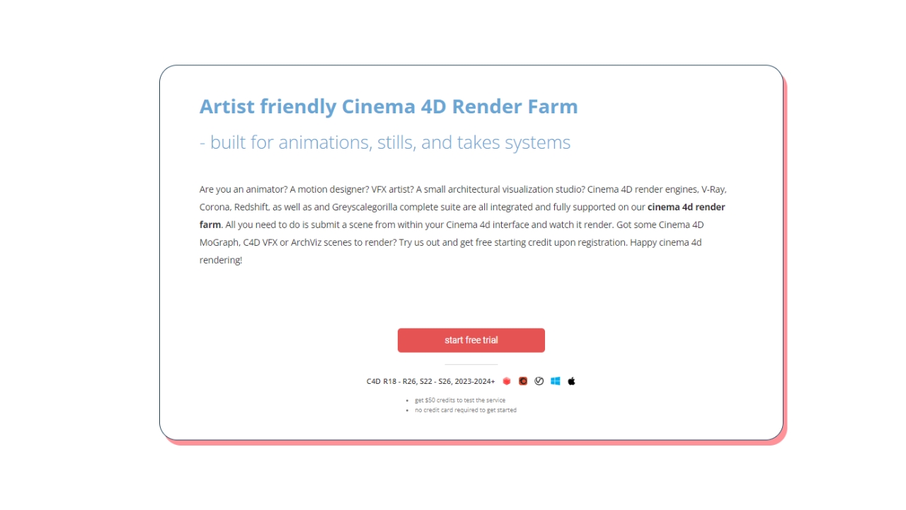 best Cinema 4D Redshift Render Farms 1