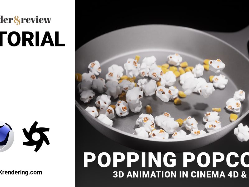 Popping Popcorn 3D Animation C4D Octane