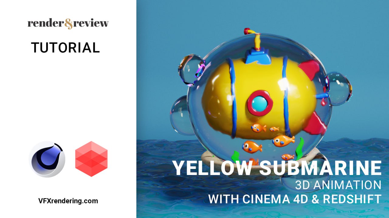 Yellow Submarine 3D Animation