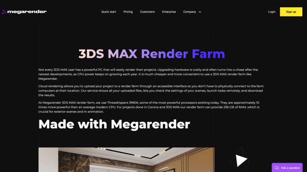 Best GPU Render Farm for 3ds Max Megarender