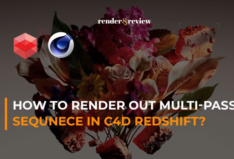 how to render out multi-pass sequence in c4d redshift