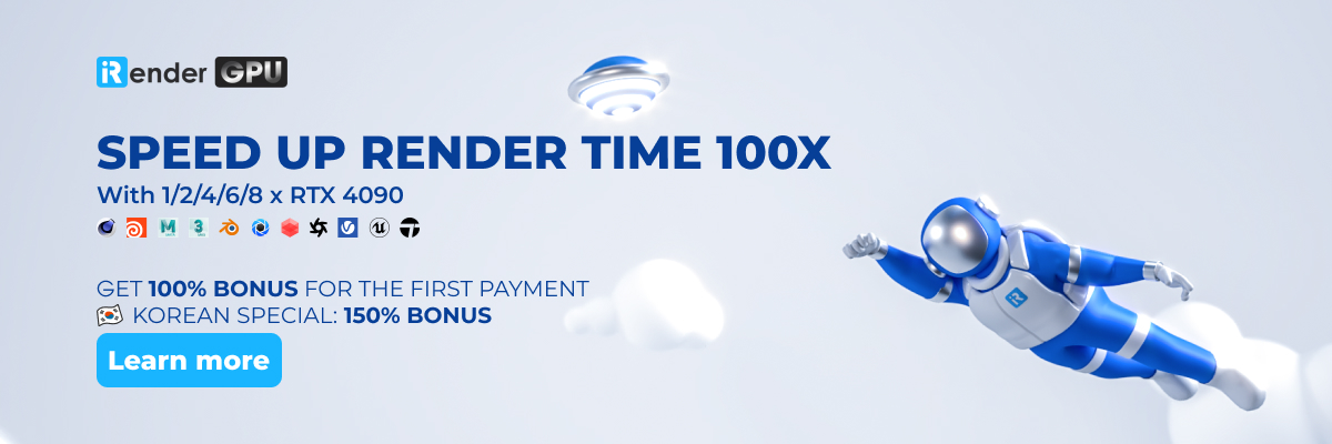 iRender 100% bonus