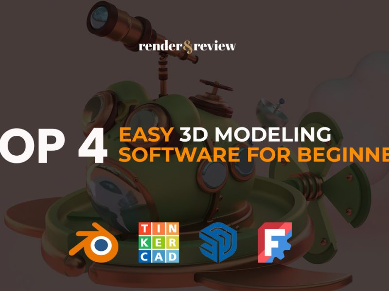 top 4 easy 3D modeling software for beginners