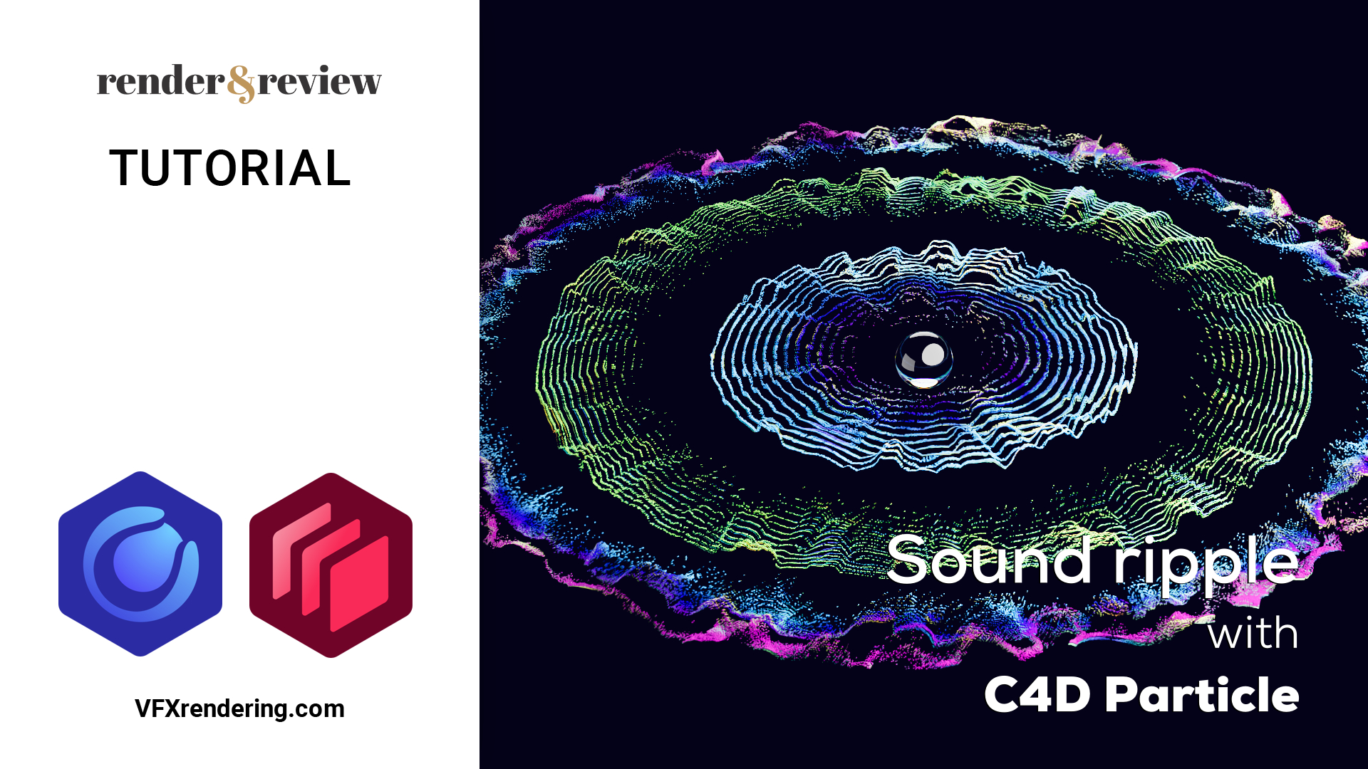 Sound Ripple with Cinema 4D Particles