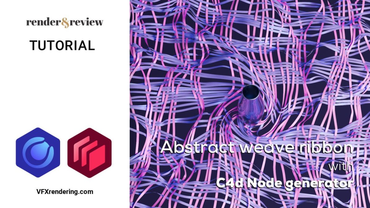 Abstract Weave Ribbon with Cinema 4D Node Generator