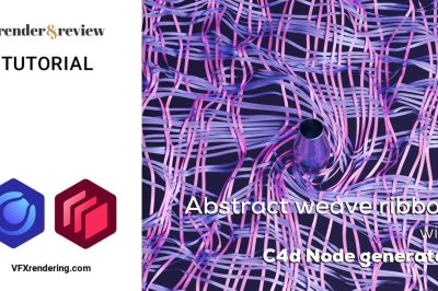 Abstract Weave Ribbon with Cinema 4D Node Generator