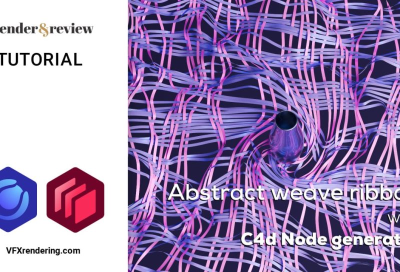 Abstract Weave Ribbon with Cinema 4D Node Generator
