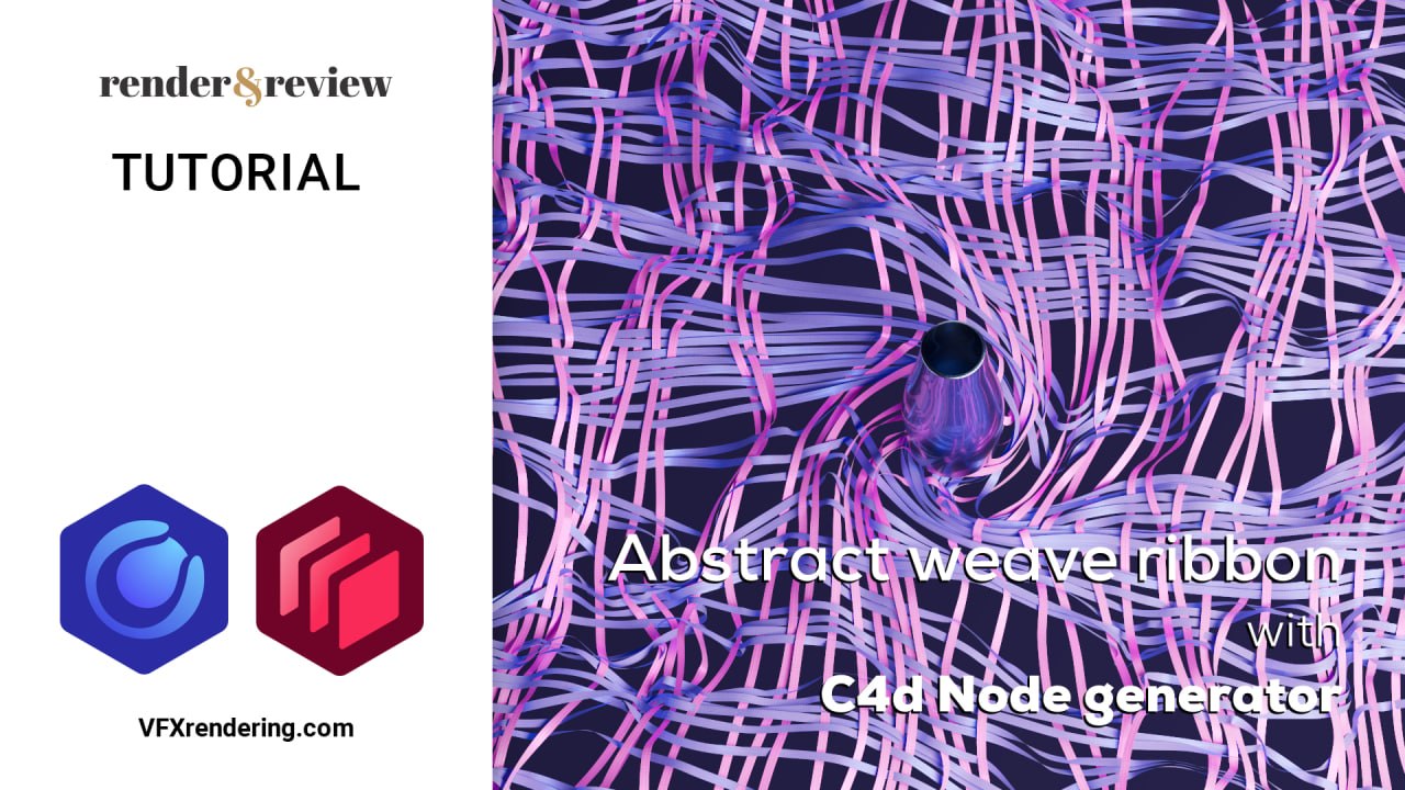Abstract Weave Ribbon with Cinema 4D Node Generator