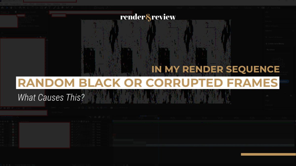 Random Black or Corrupted Frames in My Render Sequence: What Causes This?