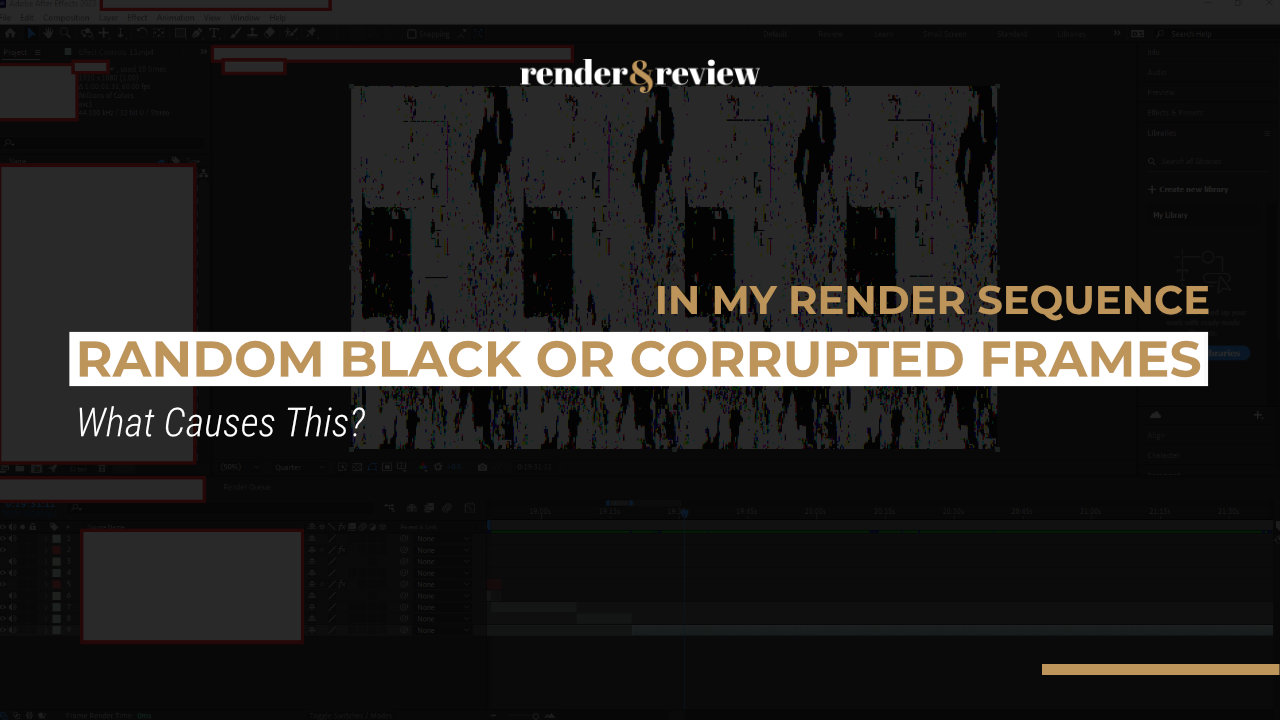Random Black or Corrupted Frames in My Render Sequence: What Causes This?