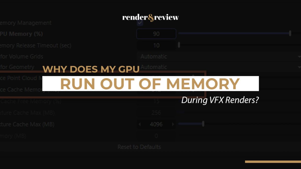 Why Does My GPU Run Out of Memory During VFX Renders? (And How to Fix It)