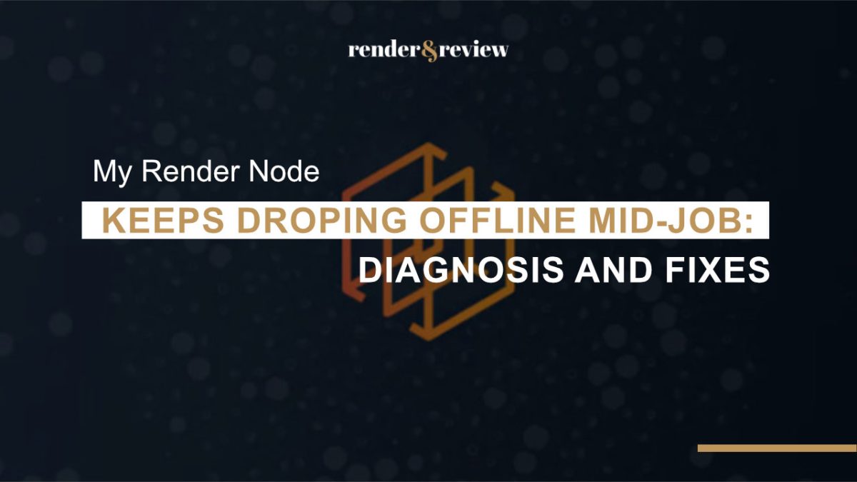 render node dropping offline mid job in render manager queue