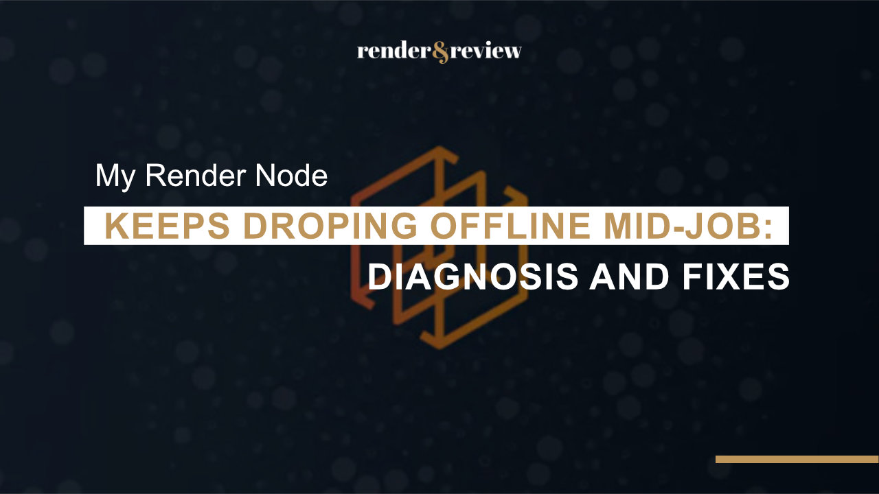 render node dropping offline mid job in render manager queue