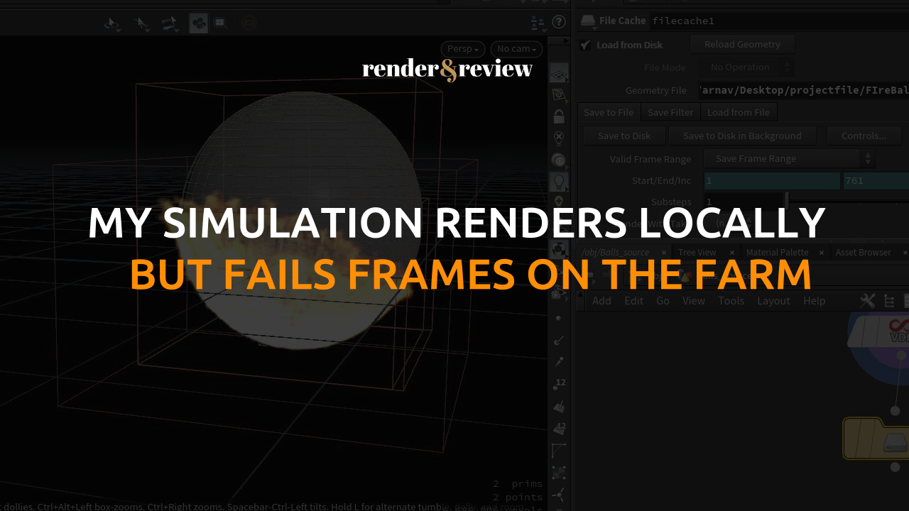 My Simulation Renders Locally but Fails Frames on the Farm. What Breaks?
